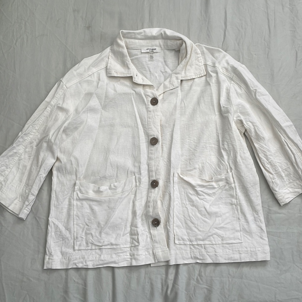 cable & gauge studio 53% Linen Top, Size S